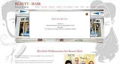 Desktop Screenshot of beautyhair-bramfeld.de
